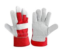 CKJ Gardening Gloves Heavy Duty Thornproof Gloves Leather Resistant Welding Gloves Multipurpose Safety Work Protective Gloves for Mechanics Builders Gardener Work Unisex