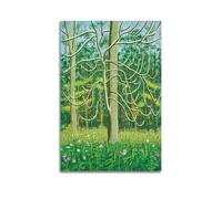 CKJenjBKm David Hockney Vintage AbstractWall Art Beige Posters Aesthetic Canvas Wall Art Print Home Decor for Bedroom Living Room24x36inch(60x90cm) Unframe-style