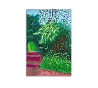 CKJenjBKm David Hockney Vintage AbstractWall Art Beige Posters Aesthetic Canvas Wall Art Print Home Decor for Bedroom Living Room20x30inch(50x75cm) Unframe-style