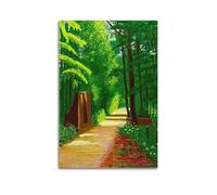 CKJenjBKm David Hockney Vintage AbstractWall Art Beige Posters Aesthetic Canvas Wall Art Print Home Decor for Bedroom Living Room16x24inch(40x60cm) Unframe-style