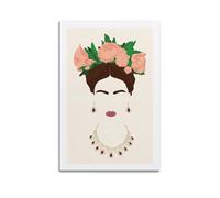 CKJenjBKm Frida Kahlo Abstract Modern Art Vintage French Posters Aesthetic Canvas Wall Art Print Home Decor for Bedroom Living Room12x18inch(30x45cm) Unframe-style