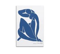 CKJenjBKm Henri Matisse Blue Nude Print Vintage Modern Minimalist Posters Aesthetic Canvas Wall Art Print Home Decor for Bedroom Living Room16x24inch(40x60cm) Unframe-style