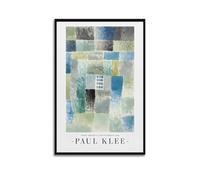 CKJenjBKm Paul Klee First House in A Settlement 1926 Abstract Modern Art Posters Aesthetic Canvas Wall Art Print Home Decor for Bedroom Living Room16x24inch(40x60cm) Unframe-style
