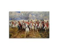 CKJenjBKm Thompson Scotland Forever Battle Waterloo Painting Beige Wall Art Posters Aesthetic Canvas Wall Art Print Home Decor for Bedroom Living Room16x24inch(40x60cm) Unframe-style