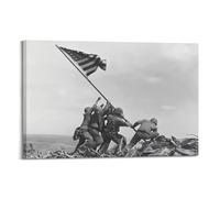 CKJenjBKm WWII War Us Landing Ships Omaha Beach D-day 1944 Photo Art Print Beige Wall Art Posters Aesthetic Canvas Wall Art Print Home Decor for Bedroom Living Room12x18inch(30x45cm) Frame-style
