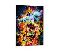 ckklik Anime Art Poster Colorful Manga Print JoJos Bizarre Adventure Wall Decor Vibrant Illustration Unique Home Artwork Gift for Fans Collectible Art Piece Gift 12x18inch(30x45cm) Framed