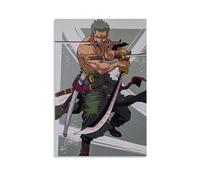 ckklik Anime Character Poster Manga Wall Art Print Zoro Illustration Sword Fighter Artwork Japanese Style Decor Unique Home Decoration Gift for Fans Collectors Item Gift 20x30inch Unframed