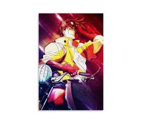 ckklik Anime Character Poster Retro Motorcycle Art Print Vibrant Wall Decor Manga Style Illustration Cool Artwork for Bedroom Living Room Unique Gift Idea Gift 20x30inch(50x75cm) Unframed