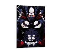 ckklik Anime Poster Art - Skull Character Wall Print Dark Fantasy Decor Unique Gift for Fans Manga Artwork Home Decoration Vibrant Colors Stylish Room Aesthetic Gift 20x30inch Framed