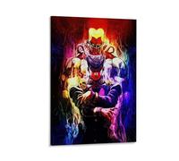 ckklik Anime Poster JoJos Bizarre Adventure Print Colorful Wall Decor Unique Character Illustration Home And Kitchen Wall Art Aesthetic Room Decoration Gift 20x30inch(50x75cm) Framed