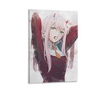 ckklik Anime Poster Print Character Art Wall Decor Cute Girl with Pink Hair Manga Aesthetic Artwork Room Decoration for Fans Gift for Anime Lovers Stylish Home Decor Gift 20x30inch Framed