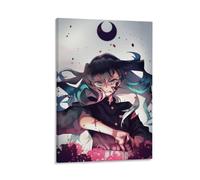 ckklik Anime Poster Print Dark Fantasy Art Character Illustration Unique Wall Decor Manga Inspired Artwork Stylish Home Decoration Gothic Aesthetic Eye-Catching Design Gift 20x30inch Framed