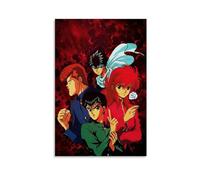 ckklik Anime Poster Print Japanese Manga Wall Art Yu Yu Hakusho Characters Vintage Style Artwork Home Decor for Fans Collectible Prints Unique Gift Idea Gift 08x12inch Unframed