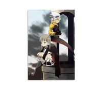 ckklik Anime Poster Soul Eater Characters - Wall Art Print for Home Decor Unique Gift Idea Stylish Art for Bedroom Living Room Or Office Fan Anime Lovers Gift 16x24inch Unframed