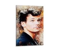 ckklik Artistic Portrait Print Watercolor Wall Art Modern Home Decor Colorful Abstract Painting Unique Gift Idea for Music Lovers Stylish Room Decoration Trendy Art Piece Gift 12x18inch Framed