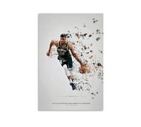 ckklik Basketball Poster Art Giannis Antetokounmpo Print Wall Decor Sports Artwork Inspirational Quote Home Decor Unique Gift for Fans Modern Design Athletic Motivation Gift 08x12inch Unframed