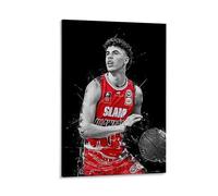 ckklik Basketball Poster Art Sport Wall Print Urban Decor Athletic Artwork Basketball Player Illustration Modern Home Decor Gift for Sports Fans Unique Wall Art Gift 16x24inch Framed