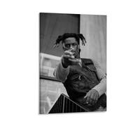 ckklik Black And White Portrait Wall Art Urban Style Poster Modern Home Decor Striking Photography Print Unique Art for Living Room Contemporary Aesthetic Fashion-Inspired Decor Gift 24x36inch Framed