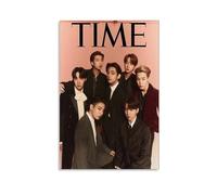 ckklik BTS Poster Time Magazine Cover Art Wall Decor Print K-Pop Music Artwork Home Decoration Modern Aesthetic Unique Gift for Fans Celebrity Wall Art Room Decoration Gift 08x12inch Unframed