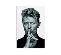 ckklik David Bowie Poster Black And White Art Print Music Legend Wall Decor Modern Home Aesthetic Retro Vintage Style Unique Gift for Fans Statement Piece for Living Room Gift 12x18inch Unframed