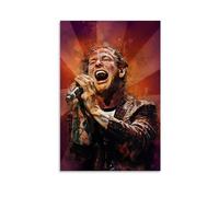 ckklik Expressive Singing Portrait Art Print Vibrant Music Wall Decor Unique Home Art for Music Lovers Colorful Contemporary Artwork Inspirational Gift for Musicians Gift 20x30inch Unframed