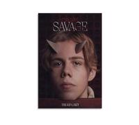 ckklik FCK LOVE Poster SAVAGE Art Print The Kid Laroi Wall Decor Music Inspired Artwork Contemporary Home Decoration Unique Gift Idea for Fans Modern Aesthetic Gift 20x30inch Unframed