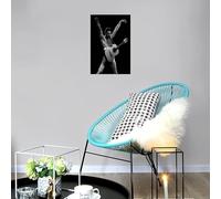 ckklik Freddie Mercury Poster Iconic Rock Star Print Vintage Music Art Black And White Wall Decor Guitarist Artwork Home Decoration Music Lover Gift Retro Style Gift 24x36inch Unframed