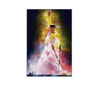 ckklik Freddie Mercury Poster Rock Legend Art Print Colorful Music Wall Decor Iconic Performance Artwork Modern Home Decoration Musician Tribute Gift Vintage Style Decor Gift 20x30inch Unframed