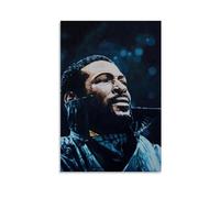 ckklik Marvin Gaye Poster Art Music Legend Print Iconic Portrait Wall Decor Soul Music Artwork Vintage Style Home Decoration Gift for Lovers 70s Aesthetic Gift 20x30inch Unframed