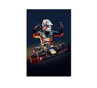 ckklik Max Verstappen Formula 1 Art Print Racing Wall Decor Red Bull Racing Poster Motorsport Artwork Car Enthusiast Gift Sports Fan Wall Art Unique Home Decoration Gift 16x24inch Unframed