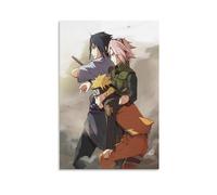 ckklik Naruto Poster Art Sasuke Sakura Print Anime Wall Decor Manga Character Artwork Japanese Style Home Decoration Unique Gift for Fans Colorful Illustration Gift 08x12inch Unframed