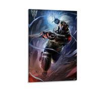 ckklik Ninja Warrior Poster Art Dynamic Action Print Anime-Inspired Wall Decor Fantasy Art for Home Unique Gift for Fans Gaming Room Decoration Modern Artwork Gift 24x36inch Framed