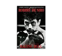 ckklik Raging Bull Poster Art Robert De Niro Boxing Print Classic Movie Wall Decor Martin Scorsese Film Artwork Vintage Black And White Photography Home Cinema Decor Gift 12x18inch Unframed