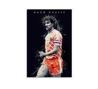 ckklik Ruud Gullit Poster Art Soccer Wall Print Football Legend Artwork Vintage Style Home Decor Sports Fan Gift Unique Wall Decoration for Living Room Bedroom Office Gift 08x12inch Unframed
