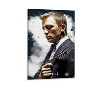 ckklik Stylish Wall Art Poster of A Secret Agent Modern Art Print Movie-Inspired Decor for Living Room Office Or Bedroom Unique Gift for Fans of Action Films And Thrillers Gift 24x36inch Framed