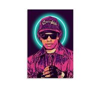 ckklik Urban Street Art Poster Retro Hip Hop Wall Art Colorful Music Legend Print Vintage Style Home Décor Iconic Rapper Artwork for Living Room Bedroom Office Decoration Gift 12x18inch Unframed
