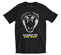 ckkorsumbur sstysto Men's Against Me! New Wave Fitted En'S Cotton Shirt T-Shirts Black M