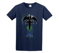 ckkorsumbur sstysto Men's Queensrÿche Cotton T Shirt Navy S