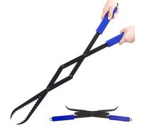 CKLT Firewood Tongs 28in Heavy Duty Fire Tongs for Fire Pit Bonfire Campfire Outdoor Indoor Log Grabber Tongs Rustproof Safely Moves Firewood