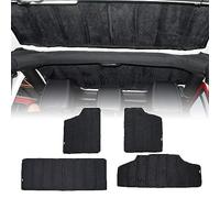 CKPEOR Headliner Hardtop Heat Insulation Kit,Rear Window Ceiling Roof Insulation Cotton Kit Accessories for Jeep Wrangler JK JKU 2012-2017 4 Door