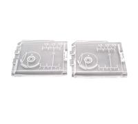 CKPSMS 2PCS #750036001 Slide Bobbin Cover Plate, Plastic, Compatible with Babylock, Bernette, Husqvarna Viking, Elna, Janome, Necchi, Pfaff, Transparent