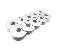 CKPSMS brand - 10PCS #40246AS/55623AS ALUMINUM BOBBINS WITH WINDER SLOT FIT FOR INDUSTRIAL SINGLE NEEDLE JUKI BROTHER (10)