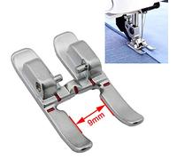 CKPSMS Brand - 1PCS #93-036933-91 9mm Open Toe Presser Foot Feet with IDT Compatible with/Replacement for Pfaff Brand Sewing Machines (9mm Open Toe Satin Stitch Metal Applique Foot with IDT)