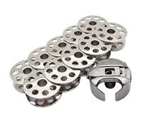 CKPSMS Brand - 1pcs Bobbin case&10pcs bobbins #BC-DBM(1)-NBL 1PCS +18034 10PCS Compatible with/Replacement for Brother Brand DB2-B740 JUKI Brand DU-141H (BC-DBM(1)-NBL 1PCS+18034 10PCS)