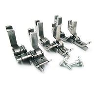 CKPSMS Brand -3Sizes(6pcs) Industrial Sewing Machine Hinged Presser Foot #SP-18 with Right & Left Guide (SP-18 1/16+1/8+1/4 with Right & Left Guide)