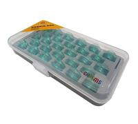 CKPSMS Brand -#4123078-45 Clear Green Bobbins （Without Thread Hole) Compatible with Viking Husqvarna Group 5 6 7 & White 5811, 5823, 5839, 7700, 9800 Home Sewing (28PCS+Box)