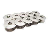 CKPSMS Brand - #55623S "L" Style Steel BOBBINS Compatible with JANOME Brother JUKI Singer PFAFF (10 PCS)