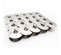 CKPSMS Brand - #55623S "L" Style Steel BOBBINS Compatible with JANOME Brother JUKI Singer PFAFF (20 PCS)