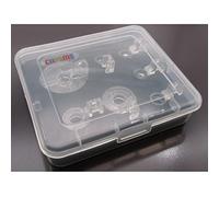 CKPSMS Brand -7PCS #KP-19204 Clear Free Motion Couching Echo Quilting Ruler Presser Foot for Low Shank Sewing Machines