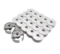 CKPSMS Brand - #BC-DBM(Z2)-NBL "M" Style Large Bobbin CASE/BOBBINS FIT for TAJIMA BARUDAN&TIN Lizzie Ansley Quilting (2PCS Bobbin CASE+20PCS BOBBINS)